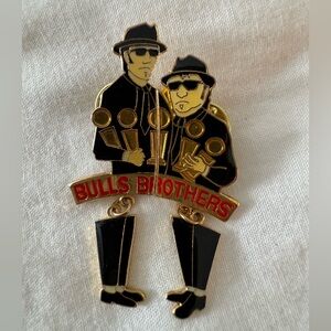 Collectible Vintage “BULLS BROTHERS” Blues Brothers Two-Pin Set
